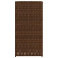 VidaXL Plantenbakken 2 st 40x40x80 cm poly rattan bruin - thumbnail