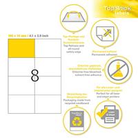 Etiket Office 105x74mm 800 stuks - thumbnail