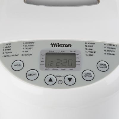 Tristar BM-4586 Broodbakmachine 1 kg Wit - thumbnail
