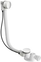 Ben universele afvoer met overloop-vulcombinatie en flexibele slang wit - thumbnail