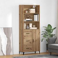 Hoge kast Artisan Eiken 69,5 x 34 x 180 cm Bewerkt hout - thumbnail
