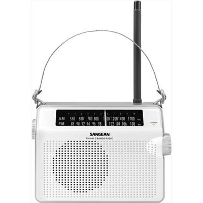 Sangean PR-D6 Transistorradio VHF (FM), Middengolf Wit Sangean PR-D6 Transistorradio VHF (FM), Middengolf Wit