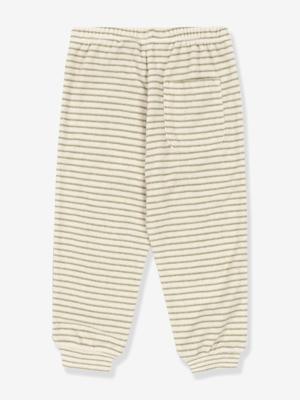 Wijde gestreepte broek van spons KONGES SLOJD beige Wijde gestreepte broek van spons KONGES SLOJD beige