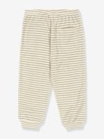 Wijde gestreepte broek van spons KONGES SLOJD beige - thumbnail