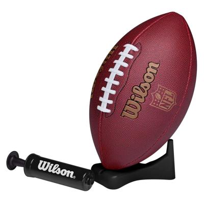 WILSON NFL IGNITION JUNIOR AMERICAN FOOTBALL WITH PUMP AND TEE