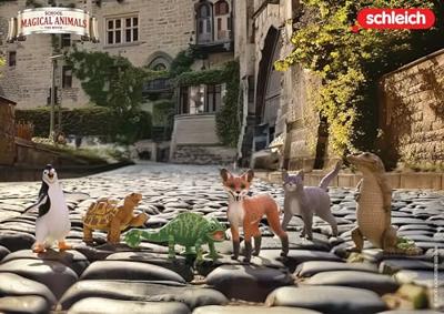 Schleich de school van de magische dieren - karajan de kat speelfiguur
