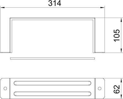 OBO Bettermann 7216410 Verbindingselement (b x h) 100 mm x 250 mm 1 stuk(s) OBO Bettermann 7216410 Verbindingselement (b x h) 100 mm x 250 mm 1 stuk(s)