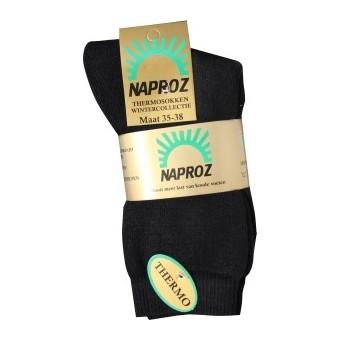 Naproz Thermo Sokken Zwart Maat 39-42 3 Paar Naproz Thermo Sokken Zwart Maat 39-42 3 Paar