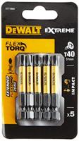 DeWALT DT7399T Extreme Impact Torsion Schroefbits T40 50mm VE=5 - thumbnail