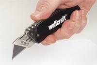 Wolfcraft Aluminium vrijetijdsmes | Intrekbaar mes | 1 stuk - 4124000 - thumbnail