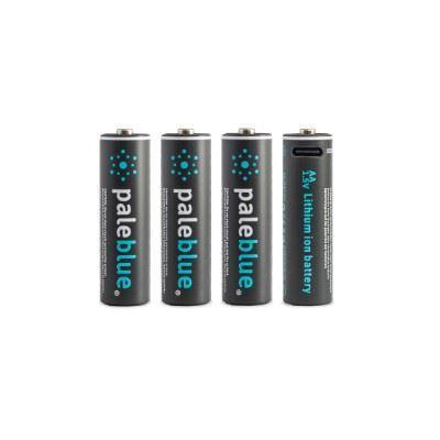 Pale Blue Li-Ion Rechargeabl AA Battery USB-C