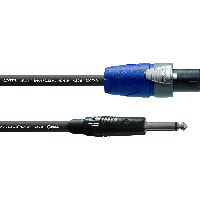 Cordial Luidspreker Kabel [1x SPK-stekker - 1x Jackplug male 6,3 mm] 2 x 2.5 mm² 10.00 m Zwart - thumbnail