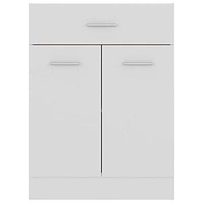 Onderkast met lade 60x46x81,5 cm bewerkt hout wit Onderkast met lade 60x46x81,5 cm bewerkt hout wit