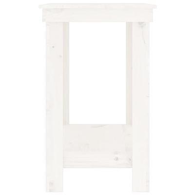VidaXL Werkbank 110x50x80 cm massief grenenhout wit VidaXL Werkbank 110x50x80 cm massief grenenhout wit