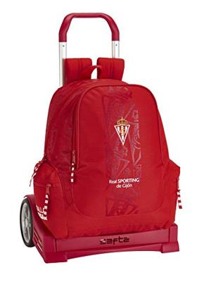 Schoolrugzak met Wielen Evolution Real Sporting de Gijón Rood