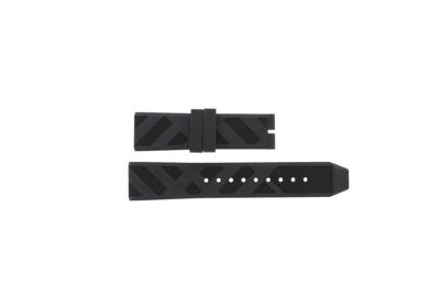 Horlogeband Burberry BU9806 Rubber Zwart 22mm Horlogeband Burberry BU9806 Rubber Zwart 22mm