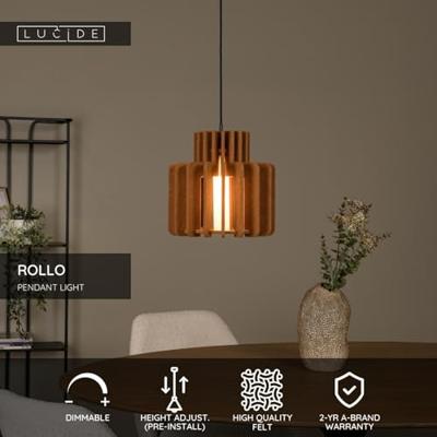 Lucide ROLLO - Hanglamp - 1xE27 - Terracotta