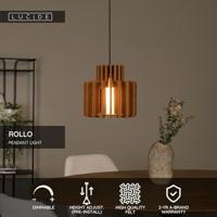 Lucide ROLLO - Hanglamp - 1xE27 - Terracotta - thumbnail