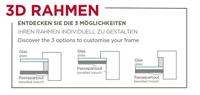 Walther Stockholm 3D fotolijst 40x40cm grijs - thumbnail