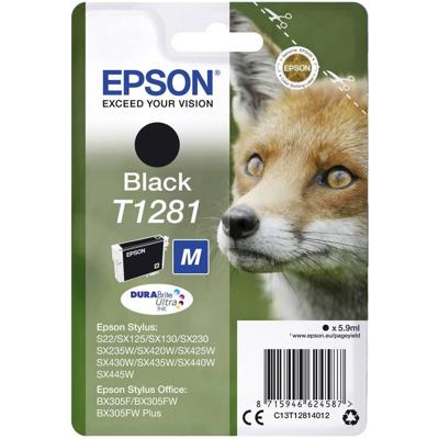 Epson Inktcartridge T1281 Origineel Zwart C13T12814012