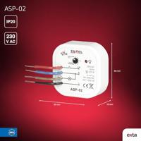 Zamel ASP-02 Trappenhuislichtautomaat Inbouw (in muur of meubel) 230 V - thumbnail