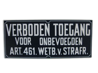 BORD PLAST.VERB.TOEGANG ONBEV. - thumbnail