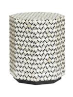 Tower Living Bijzettafel 'Brendola' Bone inlay, 45 x 45cm - thumbnail