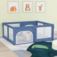 Babybox met 2 deuren oxford stof lichtblauw - thumbnail