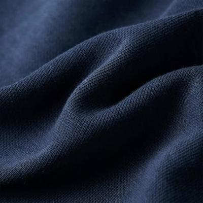 Kindertrui 92 gemleerd marineblauw - thumbnail