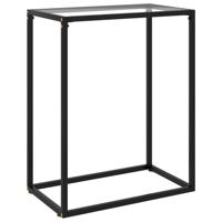 VidaXL Wandtafel 60x35x75 cm gehard glas transparant - thumbnail