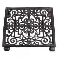 Trolley gietijzer vierkant indoor L Esschert Design - Esschert design - thumbnail