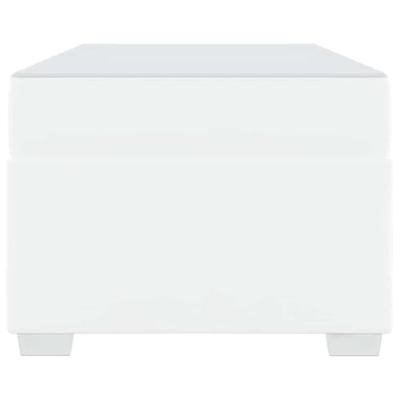 Bedframe Wit 90 x 190 cm Kunstleer