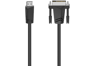 Hama 00205018 HDMI-kabel HDMI / DVI Adapterkabel HDMI-A-stekker, DVI-D 18+1-polige stekker 1.50 m Zwart