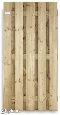 Elephant Vuren tuindeur recht 90x180 cm