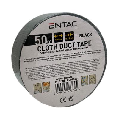 Entac Reparatietape 50mm rol 50m zwart - 4139544 Entac Reparatietape 50mm rol 50m zwart - 4139544