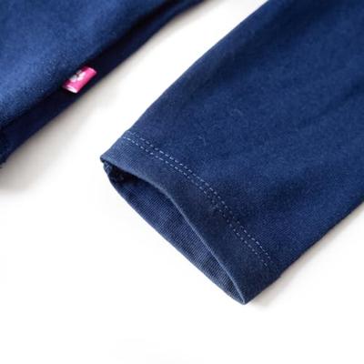 VidaXL Kindershirt met lange mouwen 104 marineblauw