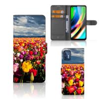Motorola Moto G9 Plus Hoesje Tulpen - thumbnail