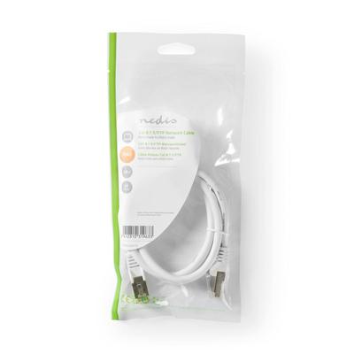 Cat 8.1 S/FTP-Netwerkkabel | RJ45 Male naar RJ45 Male | 1,0 m | Wit