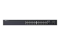 Dell N1524P gemanaged L3 Gigabit Ethernet (10/100/1000)-Power Over Ethernet (PoE) 1U zwart - thumbnail
