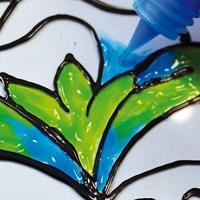 Creativ Company Window color sticker en glasverf - azure, 90ml - thumbnail