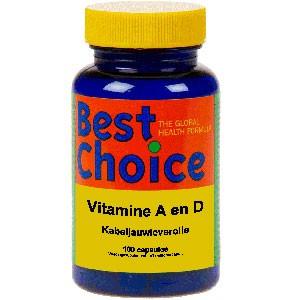 Vitamine A en D kabeljauwlever 100 Capsules