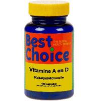 Vitamine A en D kabeljauwlever 100 Capsules - thumbnail