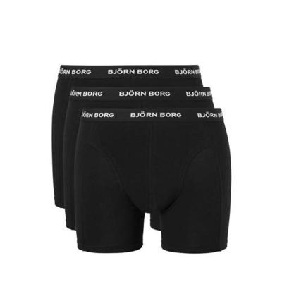 Bjorn Borg boxershorts cotton stretch 3-pack zwart