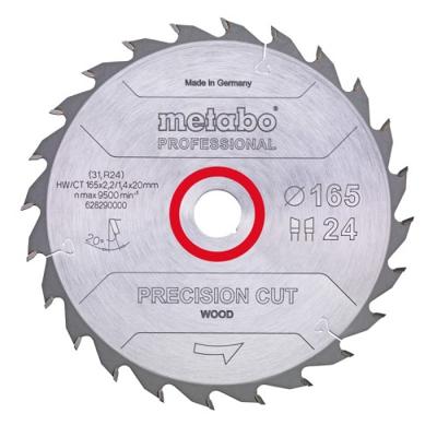 Metabo PRECISION CUT WOOD 628291000 Cirkelzaagblad 165 x 20 x 1.4 mm Aantal tanden: 42 1 stuk(s)
