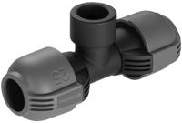 GARDENA t-stuk 25 mm x 3/4" binnendraad verbinding (zwart/grijs, 2790-20) - thumbnail