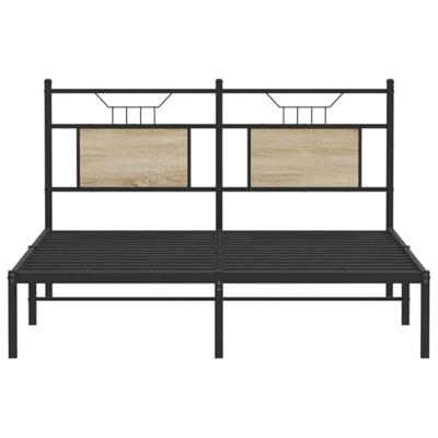 Bedframe zonder matras hout sonoma eikenkleurig 150x200 cm Bedframe zonder matras hout sonoma eikenkleurig 150x200 cm