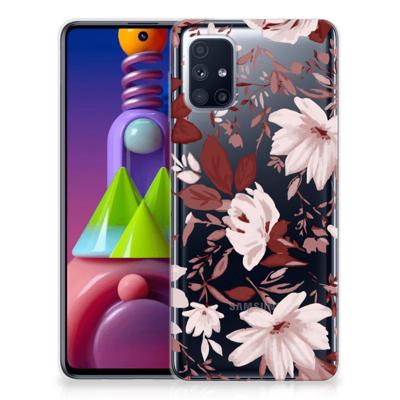 Smartphone hoesje Samsung Galaxy M51 Watercolor Flowers