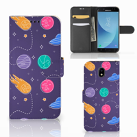 Samsung Galaxy J5 2017 | Wallet Case | met Pasjes | Space - thumbnail