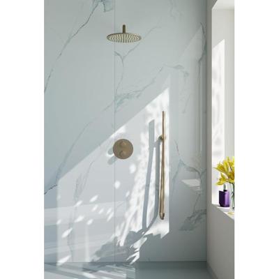 Fortifura Calvi Inbouw Regendoucheset - rond - thermostatisch - wandarm - 25cm hoofddouche - staaf handdouche - Geborsteld Messing PVD (Goud) SW706206/SW720555/SW720562/SW720569/SW720570/SW721 Fortifura Calvi Inbouw Regendoucheset - rond - thermostatisch - wandarm - 25cm hoofddouche - staaf handdouche - Geborsteld Messing PVD (Goud) SW706206/SW720555/SW720562/SW720569/SW720570/SW721