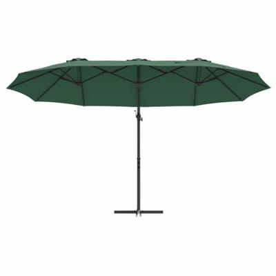 Tuin Cantilever Parasol met slot Groen 372 x 198 x 253 cm Tuin Cantilever Parasol met slot Groen 372 x 198 x 253 cm